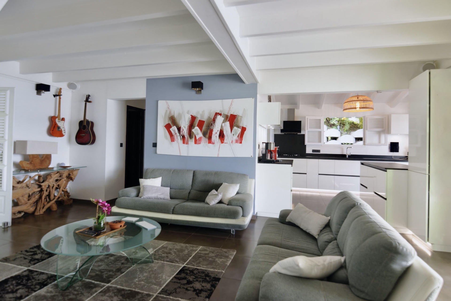 Salon & cuisine ouverte
